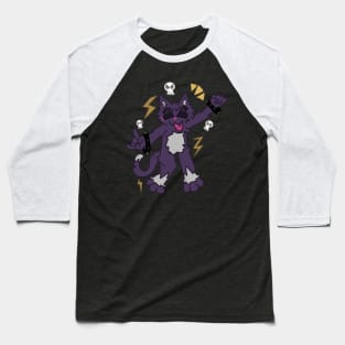 Rockstar Cat Baseball T-Shirt